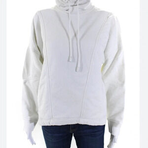 VINCE White Hoodie with Drawstring size extra small
